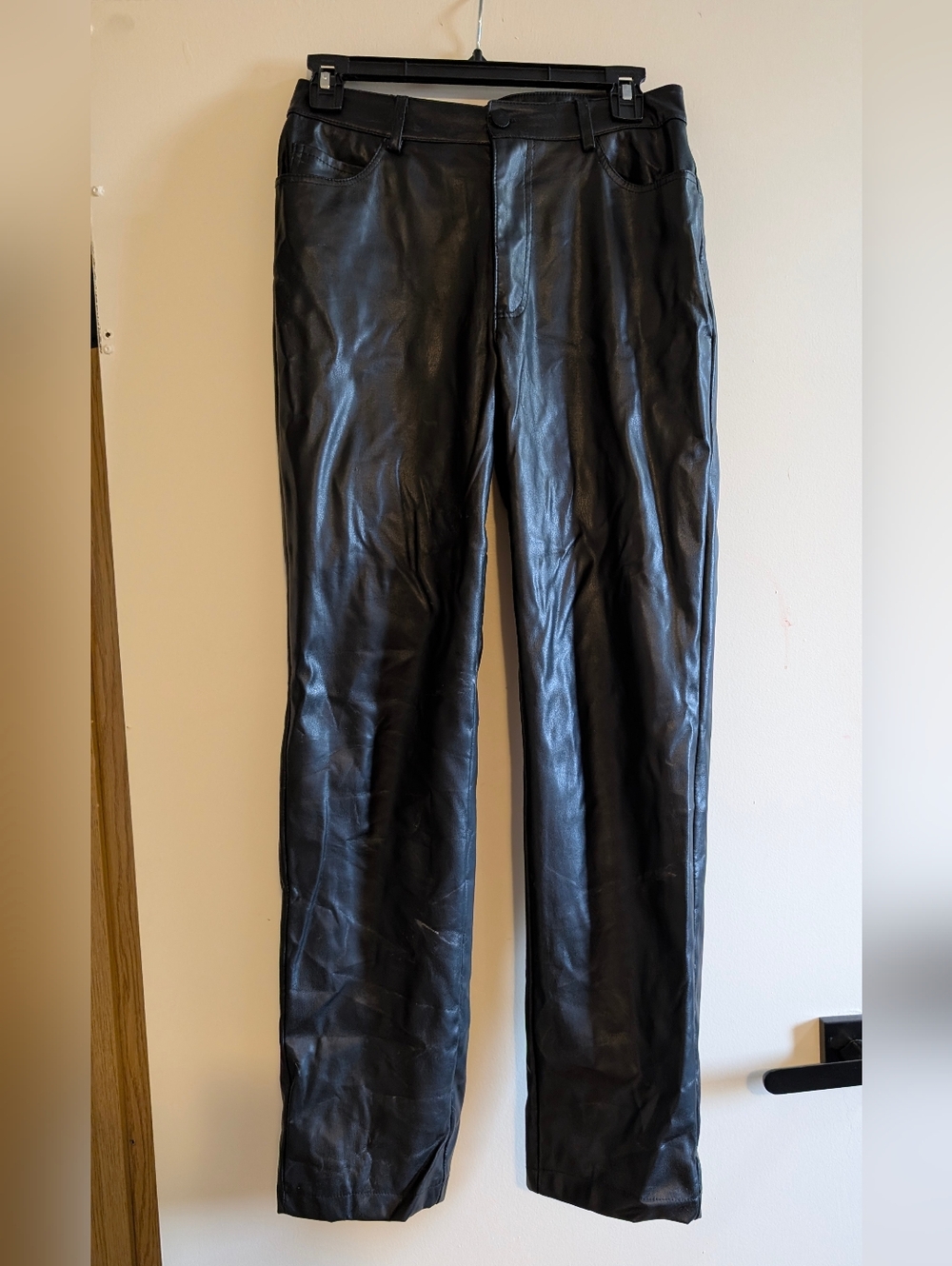 Bluenotes Black Faux Leather Waistband Detail